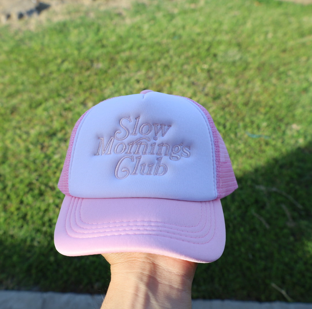 Slow Mornings Club Foam Trucker hat