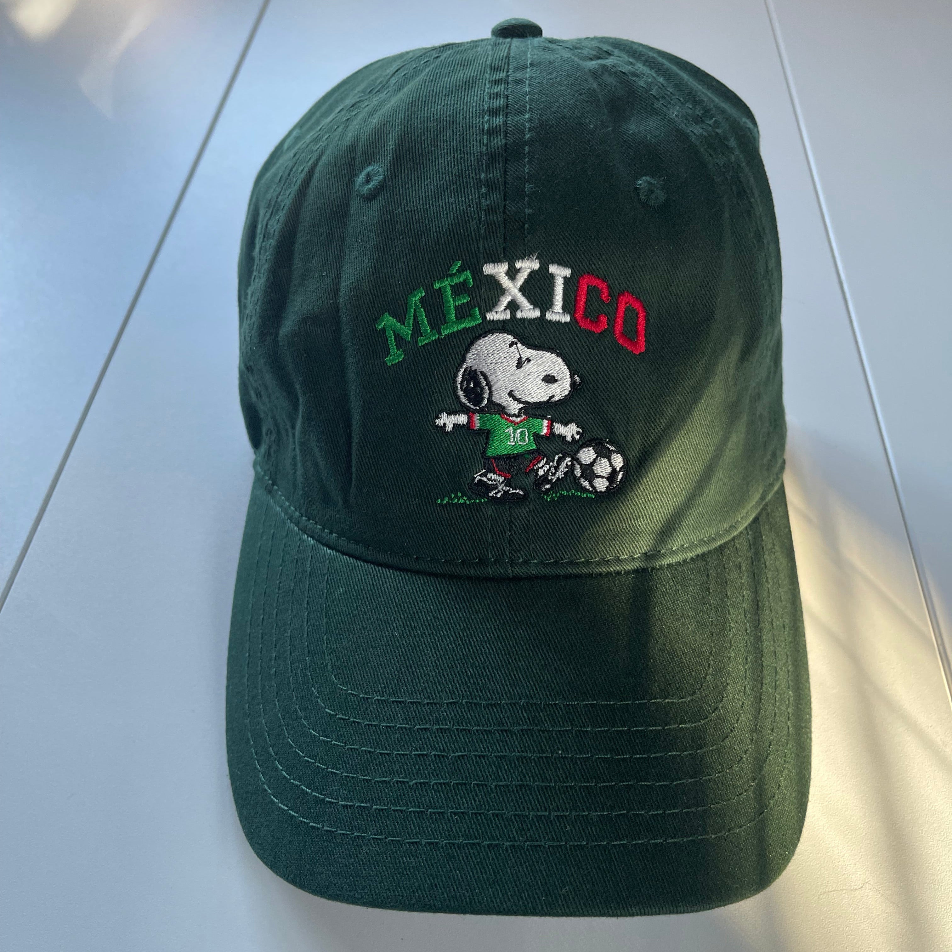 Mexico Snoopy Soccer dad hat