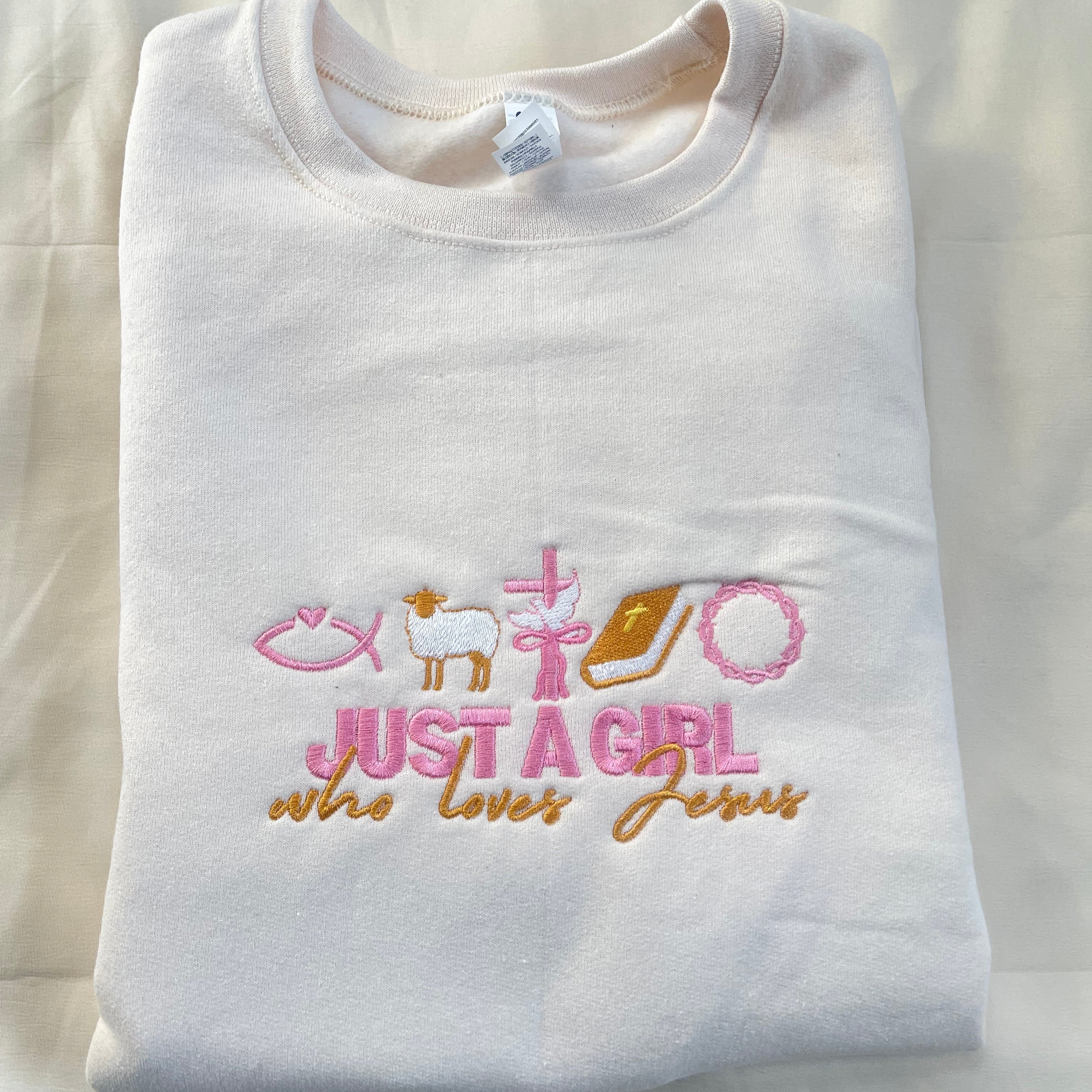 Just a Girl Who Loves Jesus Sweatshirt