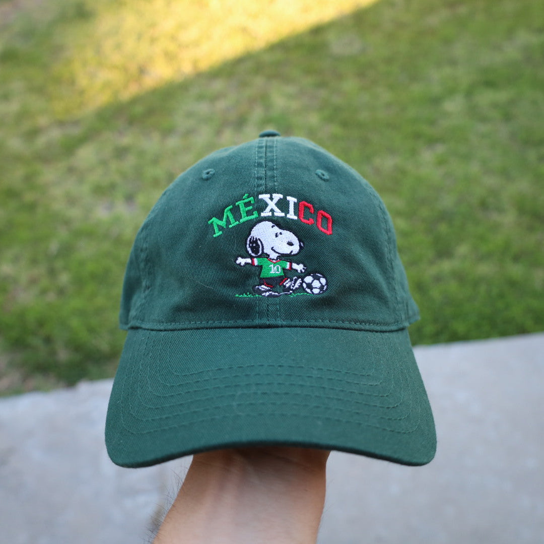 Mexico Snoopy Soccer dad hat