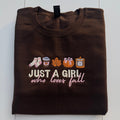 Just A Girl Fall Sweatshirt